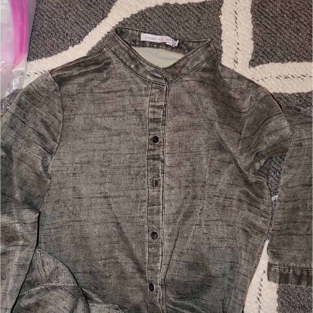 Crimson+Clover Front-button Shirt Dress - Picture 10 of 10